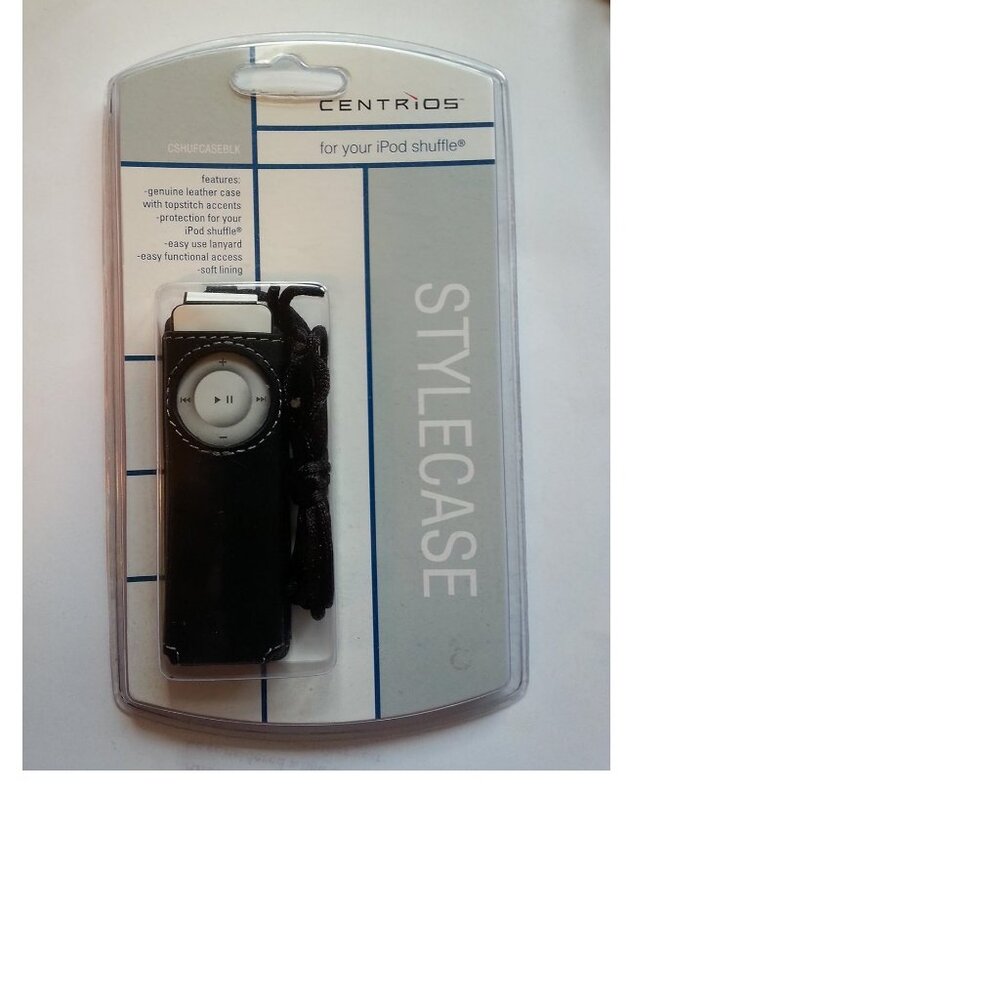 NEW SEALED BLACK CENTRIOS FOR YOUR IPOD SHUFFLE CSHUFCASEBLK CASE SKIN